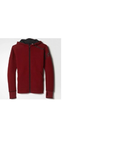 SUDADERA DE NIÑO ADIDAS YG ZNE FZ HD GRANATE