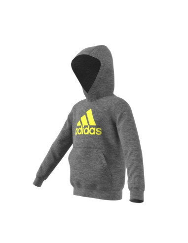 SUDADERA ADIDAS YB LOGO HOOD GRIS/AMARILLO