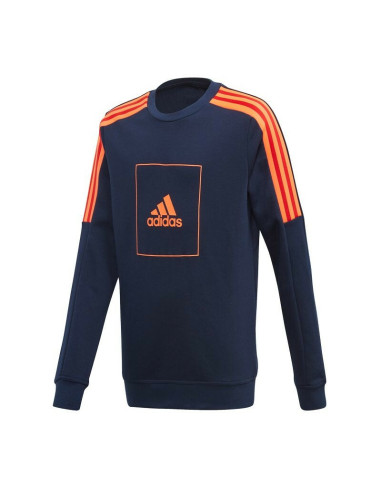 SUDADERA ADIDAS JB A AAC CREW MARINO/NARANJA