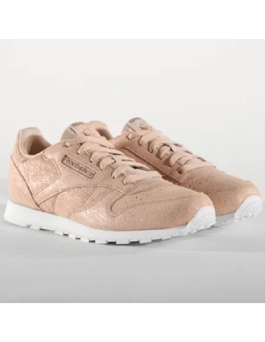 ZAPATILLAS REEBOK CLASSIC LEATHER JUNIOR NUDE PURPURINA