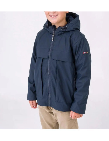 CHUBASQUERO CON FORRO UNISEX JUNIOR BATELA AZUL MARINO