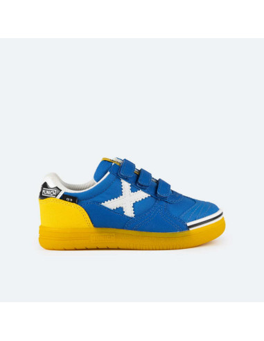ZAPATILLAS MUNICH G-3 KID VCO 438 AZUL/AMARILLO