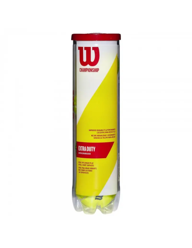BOTE 4 PELOTAS TENIS WILSON "CHAMPIONSHIP XD"