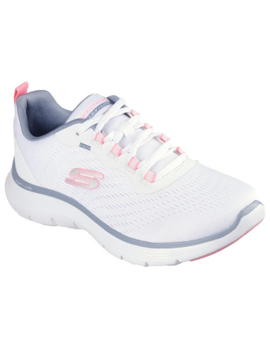 Calzado multideporte SKECHERS-FLEX APPEAL 5,0-150201WPKB-BLANCO-ROSA-MUJER