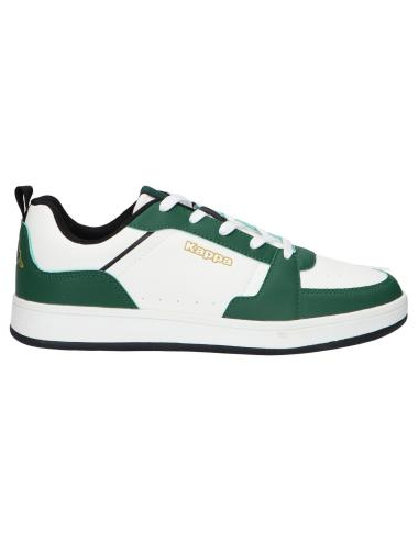 ZAPATILLAS HOMBRE BLANCO VERDE PIEL KAPPA LOGO SHAY