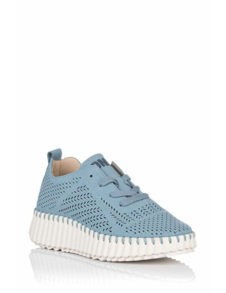 Zapatilla de Moda para MUJER SWEDEN KLE D´ANGELA DNG TROQUELADO AZUL