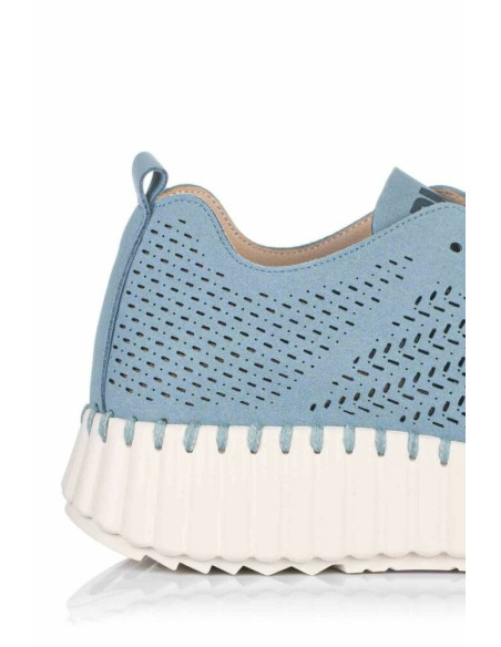 Zapatilla de Moda para MUJER SWEDEN KLE D´ANGELA DNG TROQUELADO AZUL