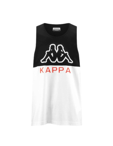 CAMISETA DE TIRAS HOMBRE KAPPA LOGO ERIC BLANCO/NEGRO