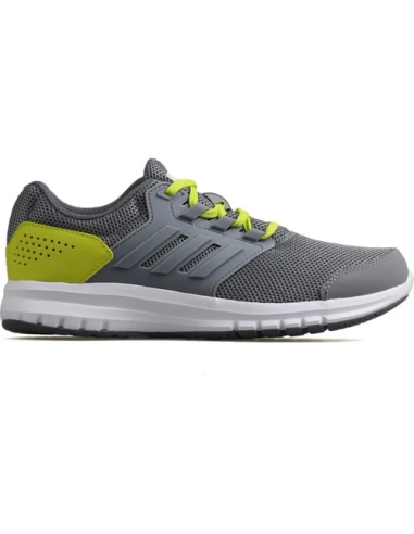 ZAPATILLAS RUNNING NIÑO GALAXY 4 K GRIS AMARILLO