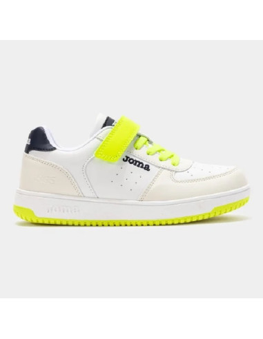 ZAPATILLAS NIÑO JOMA PIPE JR 2509 BLANCO/AMARILLO