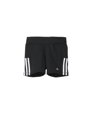 PANTALON CORTO ADIDAS NEGRO RAYAS BLANCAS
