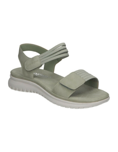 SANDALIA MUJER AMARPIES VERDE CON TIRAS AJUSTABLES