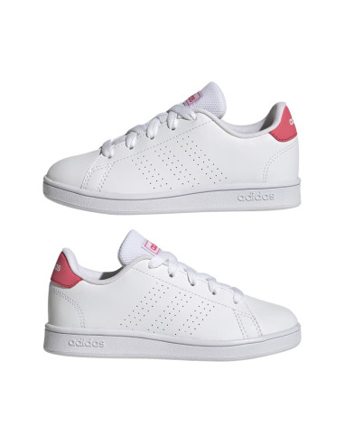 ZAPATILLAS ADIDAS ADVANTAGE K BLANCO/ROSA