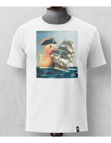 CAMISETA MANGA CORTA DIRTY VELVET COMBATE NAVAL PATO DE GOMA
