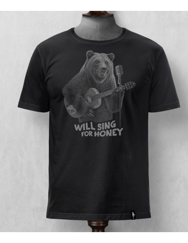 CAMISETA DIRTY OSO MÚSICO CALLEJERO