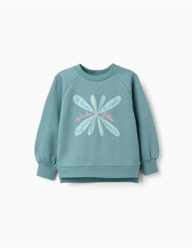 SUDADERA NIÑA ZIPPY CON ESTAMPADO EN RELIEVE