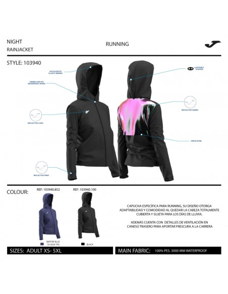 CHUBASQUERO HOMBRE JOMA R-NIGHT RAINCOAT