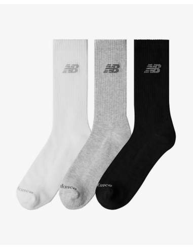 CALCETINES TIEMPO LIBRE NEW BALANCE Calcetines New Balance Performance Basic Crew negro gris blanco (3 pares)