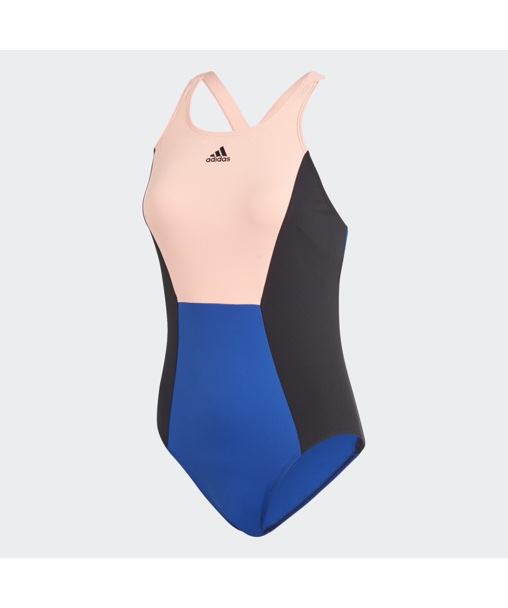 Bañador mujer Adidas Salmón/Azul/Negro