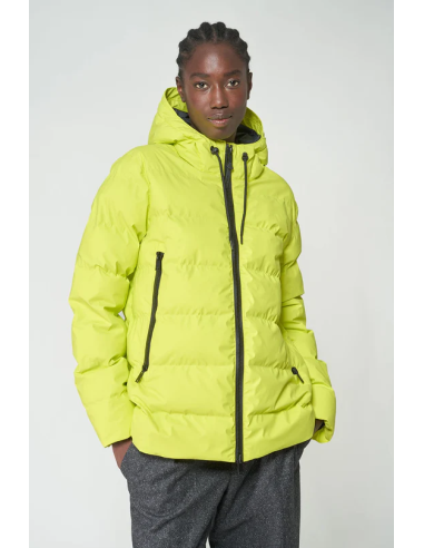 PLUMIFERO CORTO IMPERMEABLE TANTA RAINWEAR NIEVE AMARILLO FOSFORITO