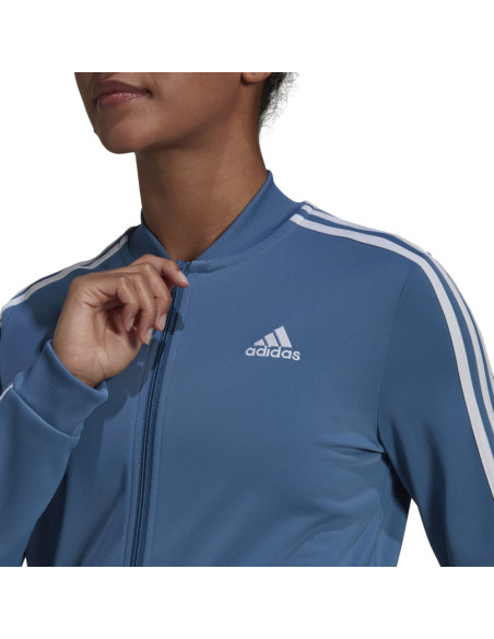 CHANDAL MUJER ADIDAS-W 3S TR TS AZUALT/BLANCO