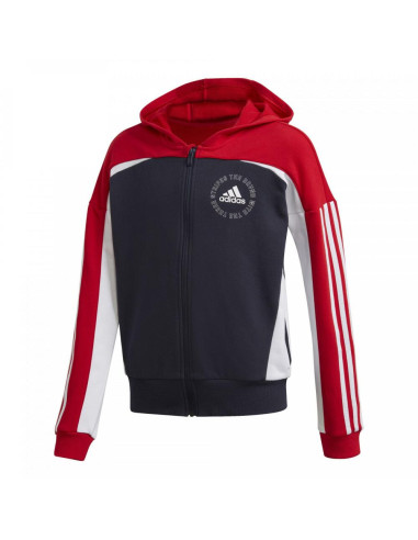 SUDADERA ABIERTA CON CAPUCHA ADIDAS NIÑO G BOLD FZ HD