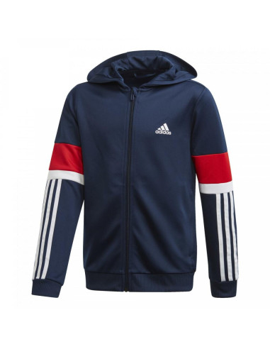 SUDADERA ADIDAS ABIERTA CON CAPUCHA NIÑO YB TR EQ FZ HD