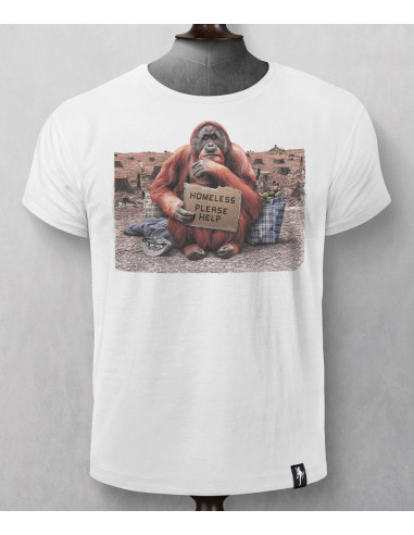 CAMISETA DIRTY VELVET SIN HOGAR BLANCO