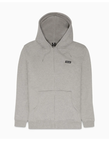 SUDADERA ABIERTA CON CAPUCHA HOMBRE HURLEY ALGODÓN BORREGUILLO INTERIOR ALPS ZIP FLEECE